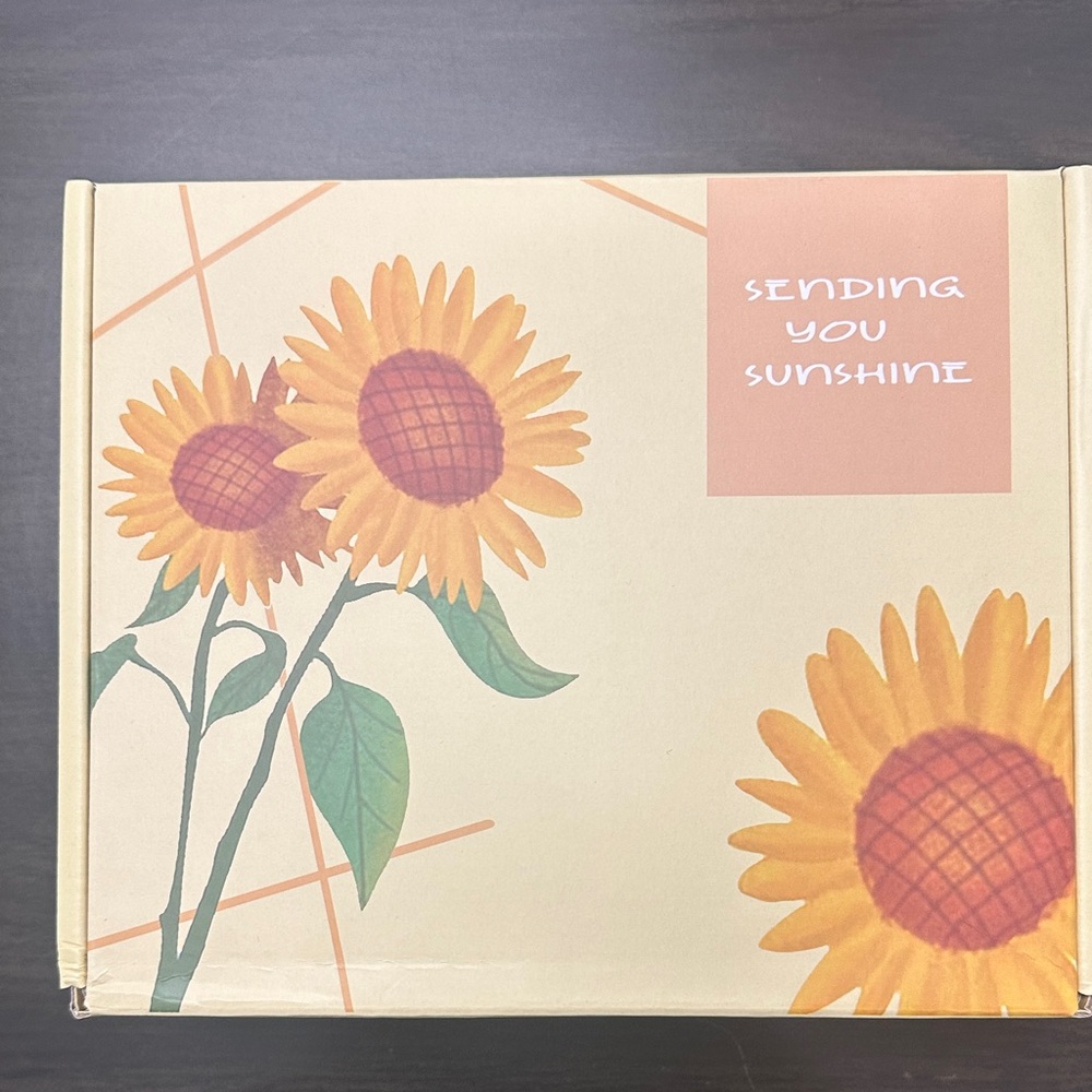 Sunflower Design Gift Box